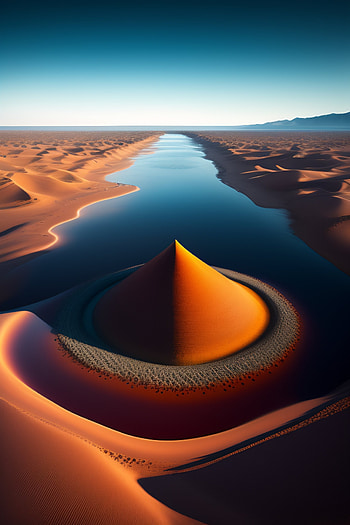 desert, AI Art HD phone wallpaper