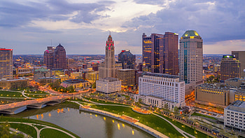Columbus Skyline, Travels, Architectural marvel, Urban panorama HD wallpaper