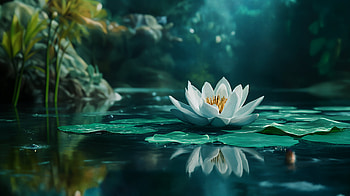 Serene Water Lily – Ultra, serenity, water lily, lotus, pond, nature HD wallpaper