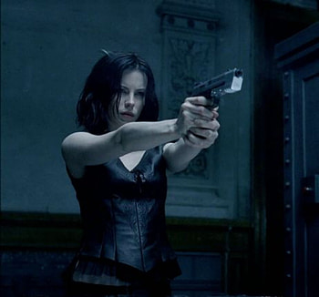 Kate Beckinsale, sexy, goth, underworld, dark HD wallpaper