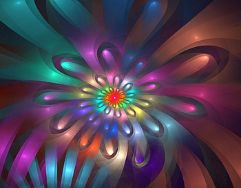 ღ.Splendor of Display.ღ, colorful, fractal art, florals, digital art, spring, summer, designs, petals, bright, flowers, display HD wallpaper
