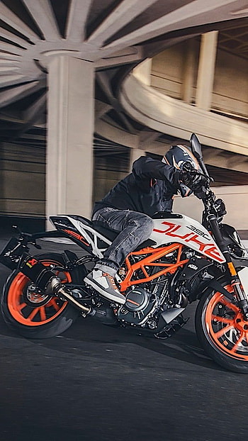 Ktm Duke 390, Super Bike, Rider HD phone wallpaper