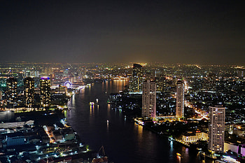 Bangkok Skyline, Travels, Mythos Bangkok, Wherethejourneystarts HD wallpaper