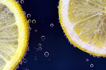 Citrus, Drops, Macro, Close-Up, Lemon HD wallpaper