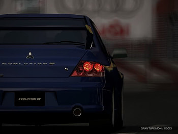REAR OF EVOLUTION, mitsubishi, evolution 7 HD wallpaper
