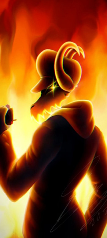 tabi, heat, orange, cabra, juego, fnf HD phone wallpaper
