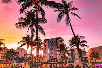 Art Deco Historic District, Miami HD wallpaper