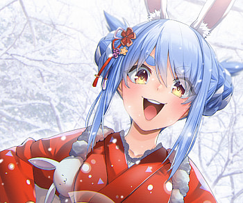 Usada Pekora, Usada Pekora, hololive, Anime, Virtual Youtuber HD wallpaper