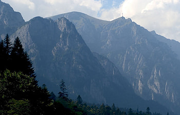 Romania Bucegi Mountains Caraiman cross, romania bucegi mountains, caraiman cross HD wallpaper