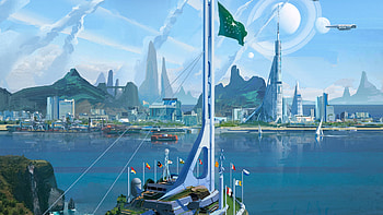 Forward Antares, Sci Fi, city, sci fi city HD wallpaper