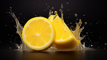 Refreshing Lemon Splash, food, lemon HD wallpaper