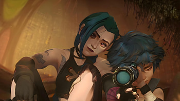 jinx and isha, Arcane, Jinx (League Of Legends), Isha (League Of Legends), Anime HD wallpaper