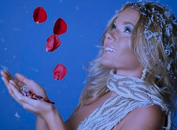 Petals, sexy, girl, model HD wallpaper