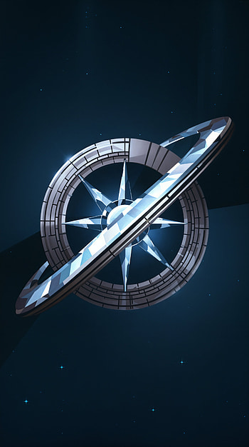Celestial Compass: A Stunning , space, astronomy, blue HD phone wallpaper