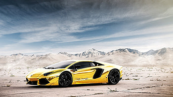 LP 770-4 SVJ, Gold Lamborghini HD wallpaper