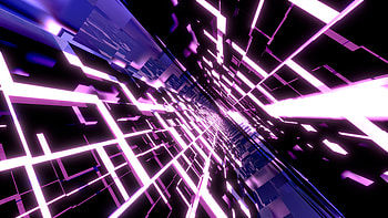 3d Purple and Pink Dark Glass Tunnels, glass, dark, pink, purple, black, Abstract, 3D, abstract black, abstract purple, Abstract glass HD wallpaper