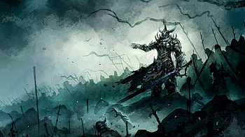 Demon knight , Dark fantasy, Intriguing visuals, Powerful characters HD wallpaper
