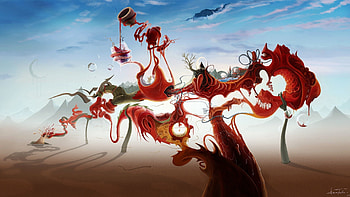Abstract, Fantasy, Paint, Peace, World, Surrealism HD wallpaper