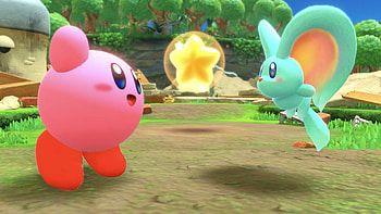 Kirby and the Forgotten Land, Copy abilities, Cooperative gameplay, Memorable co-op action HD wallpaper