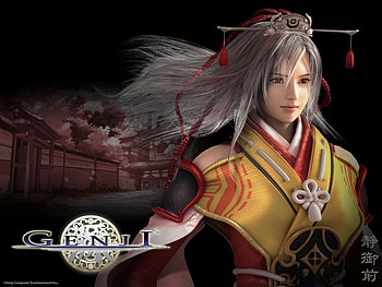 Genji, warrrior, girl, pretty HD wallpaper
