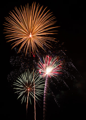 Holidays, Explosions, Lights, Sparks, Holiday, Fireworks, Firework HD phone wallpaper