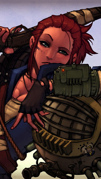 fallout, art, girl HD phone wallpaper