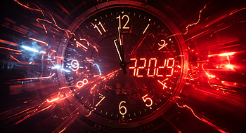 Ultra : New Year Countdown Excitement, Time, clock, digital, red HD wallpaper