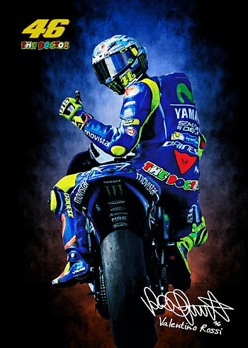 motogp valentino rossi, Rossi 46 HD phone wallpaper
