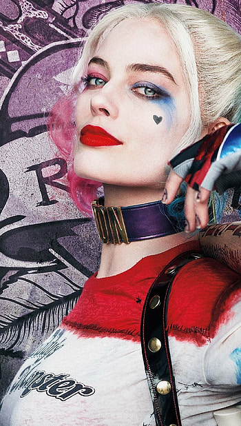 Suicide Squad, Margot Robbie as Harley Quinn, Memorable character portrayal, Iconic HD phone wallpaper