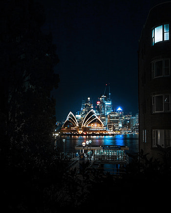 Cities, Architecture, Sydney, Building, Night City, Theatre HD phone wallpaper