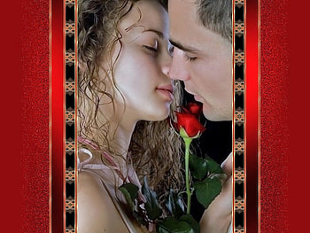 A Rose, sexy, man, romance, woman, rose, love, couple, passion, kiss, lips, romantic HD wallpaper