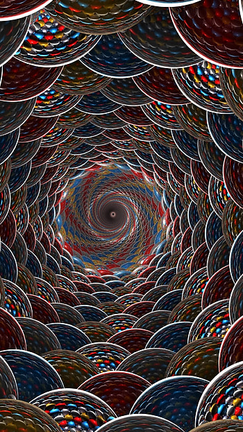 Abstract 3D Blue Red Colors Colorful Circle Sphere Swirl Mobile HD phone wallpaper