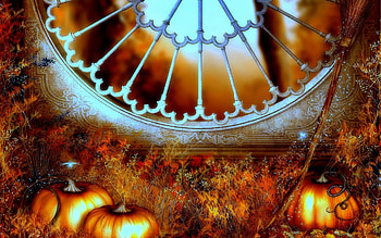 Halloween..it's coming, holidays, colorful, colors, coming, dragonflies, balcony, pumpkins, halloween, autumn, fall season, October 31st, stock , broom, beautiful, premade BG, interior, backgrounds, creative pre-made, nature, lovely HD wallpaper