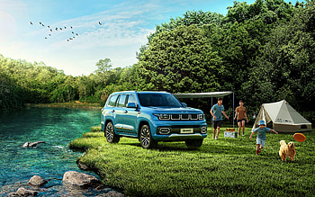 BAIC Beijing BJ60, offroad, SUVs, 2022 cars, river, 2022 BAIC Beijing BJ60, chinese cars, BAIC Beijing HD wallpaper