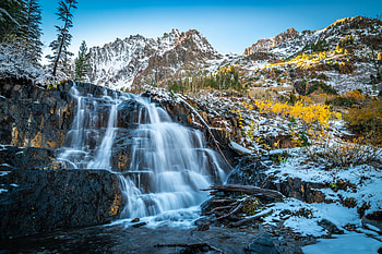 Waterfall, California, Mountain, Nature, Waterfalls HD wallpaper