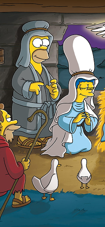 Christmas, TV Show, The Simpsons HD phone wallpaper