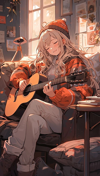 Lofi girl HD phone wallpaper