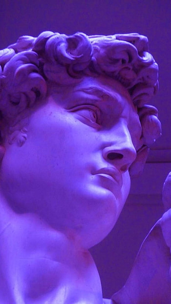 Purple Aesthetic, Statue HD phone wallpaper