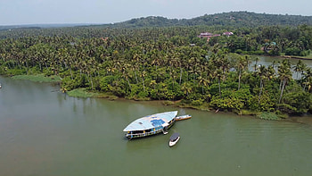 Trivandrum Backwaters, Trivandrum, drone, India, Kerala, graphy HD wallpaper