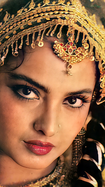 Rekha, bollywood actress HD phone wallpaper