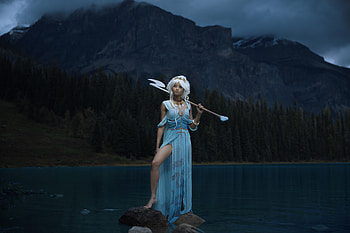 Cosplay Sea Queen, cosplay, girls, model HD wallpaper