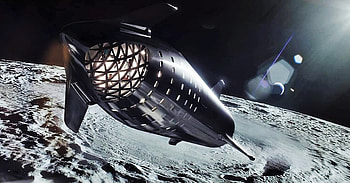 Starship moon landing, Orbital refueling, SpaceX-NASA collaboration, Technological advancement HD wallpaper
