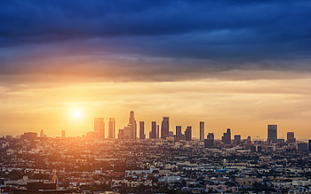 Los Angeles Skyline, Travels HD wallpaper