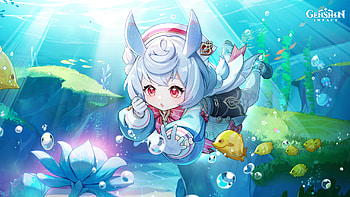 Genshin Impact : Sigewinne's Underwater Adventure, Genshin Impact, girl, video game HD wallpaper