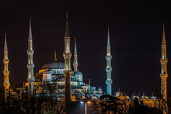 Blue Mosque, Night spots, Istanbul, graphy HD wallpaper