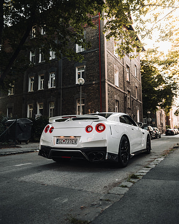 Sports, Nissan, Cars, Car, Sports Car, Back View, Rear View, Nissan Gt-R HD phone wallpaper