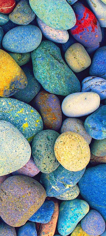 Oppo Reno4 Pro 5G Nature 03 0f 10 - Multicolored Stones - . Background. Mobile HD phone wallpaper
