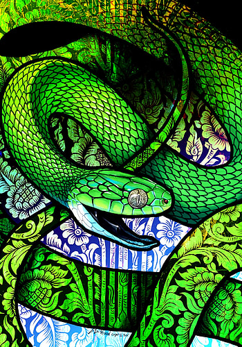 Art, Pattern, Snake, Scales, Scale, Ornament HD phone wallpaper