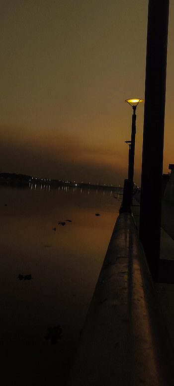 peace full river front, atmosphere, sky, peace, best HD phone wallpaper