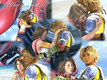 Tidus and Yuna, final, yuna, fantasy, tidus HD wallpaper